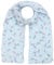 Zwillingsherz Seiden-Tuch Damen mit Blätter Muster - Made in Italy - Eleganter Sommer-Schal für Frauen - Hochwertiges Seidentuch/Seidenschal - Halstuch und Chiffon-Stola Dezent Stilvoll hbl