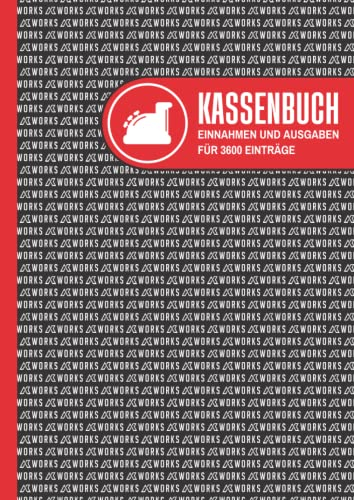 Kassenbuch A4: für Kleinunternehmer, Vereine und Selbstständige | 3600 Einträge | Einnahmen und Ausgaben | Haushaltsbuch | black Edition