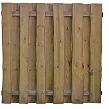 Sichtschutz Bohlen-Zaun Bretterzäune Kolding 180 x 180 cm aus Holz (druckimprägniert, braun)
