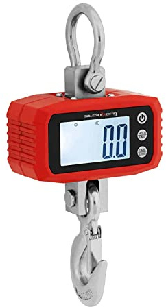 Steinberg Systems SBS-KW-1000N Kranwaage 1000 kg / 100 g LCD Hängewaage Zugwaage Kranwaage 1000 kg