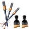 Litorange Auto Reinigung Pinsel Set,5 Stück Auto Detailingbürste, weiche Auto Innenraum-Pinsel,Premium Reinigungsbürste Kit für Autopflege und Staubwischen