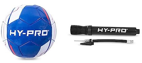 Hy-Pro Vortex Football Soccer Ball | Official Training Football Fast Dual Action Portable Pump