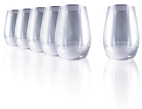 Stölzle Lausitz Longdrinkgläser Mirror Silber 6er-Set 465 ml – Allroundbecher für Wasser, Saft & Cocktails – Hochwertige Trinkgläser bleifrei in verspiegelter Optik – Spülmaschinengeeignet & stoßfest