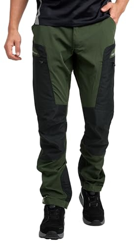 PUMA Workwear Pro-One Wanderhose Herren - Robuste Outdoor Hosen für Herren - Mit verstärktem Nylon für Langlebigkeit - Trekkinghose mit 4-Wege-Stretch - Verstellbarer Knopfleiste - XXL - Oliv