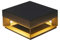 Topmo-plus Außen pfostenleuchten Pfostenlichter Außenpfosten Gartenleuchte wegeleuchte wasserdicht quadratische design Staal/Acryl 16W LED SMD Promenade Pfad 20CM schwarz warmweiß