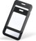 Uniclife Porte Badge Coulissant avec Fenêtre Double Face Étui Vertical en Plastique Rigide Porte Carte Navigo Noir pour Cartes d'Identité de Bureau et d'École Cartes de Crédit, 3 Paquets