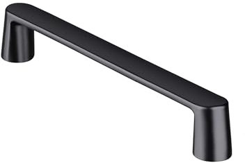 AITITAN 10 Pack Black Cupboard Handles - 160mm Hole Spacing (170mm Length) Black Kitchen & Wardrobe Handles