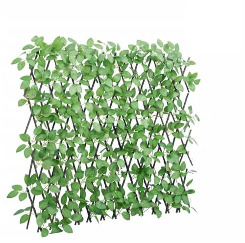 ShGaxin Rankgitter mit Künstlichem Efeu 5 STK. Erweiterbar 180x65 cm, Rankhilfe, Spaliere Und Rankhilfen, Kletterhilfe Für Pflanzen, Rosenstütze, Tomatenturm, Kletterrosen, Rosenrankgitter - 366587