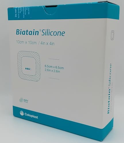 Biatain Silicone 10cm x 10cm - Box of 10 | Soft and Flexible Foam Dressings | Advanced Wound Care