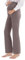 LaiEr Bequeme Umstandshosen Breites Bein Entspannende Yogahose mit extra Bauch-Panel Hosen Lounge Hosen Stretch Schwangerschaft Hose(Light Brown,Large)