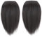 Haarteile für Frauen, 2pcs 9,8 Zoll unsichtbares Haar Topper Dicke Clip auf weiblichen oberen Haarstücken zum Hinzufügen von Haarvolumen unsichtbarer Haarklammern, braunschwarz