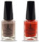 (2Pcs Set) Henna Infused Halal Nail Polish Water Permeable Nail Polish Wudhu friendly and Vegan Long lasting Shiny Nail polish (Ruby Red, Azim)