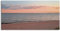 Paul Sinus Wandbild auf Leinwand in 120x60cm Strand Meer Sonnenuntergang Himmel Pastellfarben Natur Leinwandbild