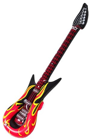 Abaodam 2stücke Junge Mädchen Luftgitarren Aufblasbare Musikspielzeuge Für Partys Halloween-kostüme Und Geburtstagsfeiern Lange Gitarren Requisiten Für Kleine