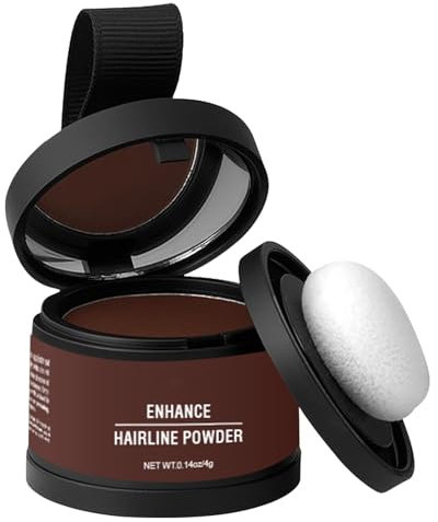 Ansatzpuder, Langanhaltend Haaransatz Puder Für Frauen Und Männer, Wasserdicht Haarpuder Ansatz Haaransatz Fleckenfreier Haarpuder Männer & Frauen, Haarfasern/Haartopper Alternative