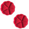 Uzndq 2 Stück Waffelform Silikon,Muffinform Silikon,Waffelform Belgische Waffeln,für Waffel Back,Silikonform Waffelplatten Zubehör,Backform Kompatibel Silikon-Waffelform Waffel-Silikonmatte(Rot)