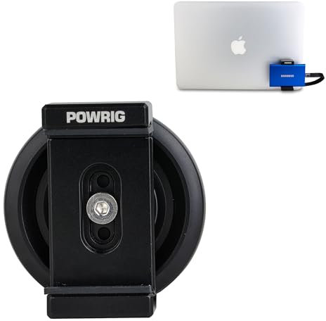 POWRIG Magnetische SSD-Laufwerk-Halterungsklemme für Samsung T5/T7/T9 und mehr - Universelle Schnellwechselhalterung für iPad, Laptop, Desktop, Xbox, PS5 und mehr