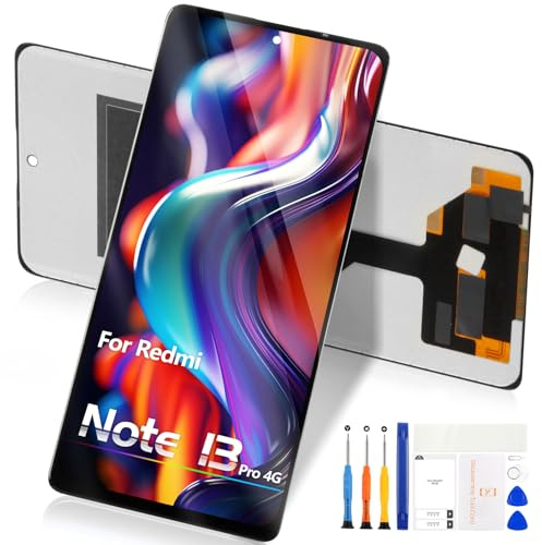 Atwist Schermo LCD per Xiaomi Redmi Note 13 PRO 4G LCD Display per Redmi Note 13 PRO 4G Schermo di Ricambio 23117RA68G 2312FPCA6G Touch Screen Digitalizzatore Vetro Assemblaggio con Riparazione