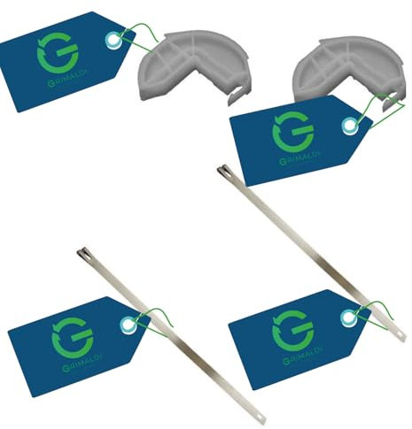 G GRIMALDI Kit Completo Freno Leva Porta e Carrucola Lavastoviglie compatibile con Whirlpool Bauknecht Ignis - Ricambio di Qualità
