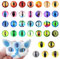 20PCS 30MM Vertical Pupil Dragon Eyes Glass Cabochon for Polymer Clay Animal Dolls Making Sculptures Props Craft Jewelry DIY Findings