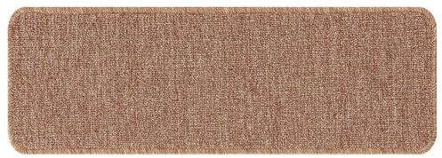 vidaXL rutschfeste Treppenmatten 15 pcs Gelb 60 x 25 cm PP, Elegante Treppenmatten für drinnen, rechteckig, langlebig, rutschfest, sicherer Schutz für Dein Zuhause