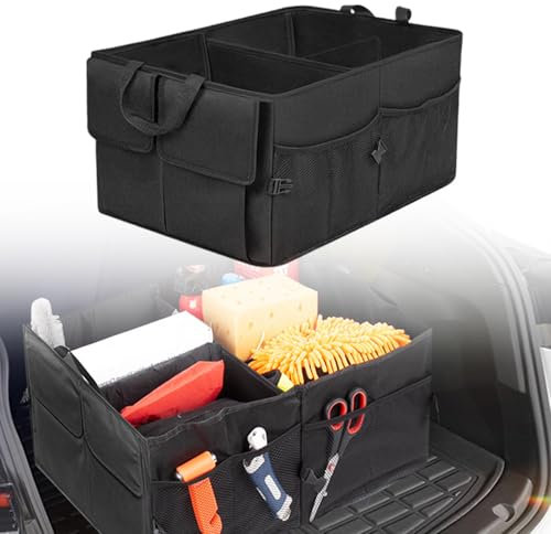 WEDSLK Kofferraum Organizer KFZ Kofferraumtasche für VW Tiguan/Tiguan Ⅱ(7P)/Tiguan 3, Kofferraum Aufbewahrungstasche, Autowerkzeugtasche für Koffer