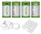 4 batterie CR2 CR15H270 CR15266 CR15270 CR2W, USB Type-C CR2 agli ioni di litio ricaricabili, 3,7 V 1100 mWh 300 mAh batterie ricaricabili al litio, con cavo di ricarica