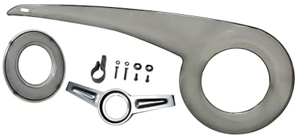 KiBcsLic Kettenschutz, Kurbelschutz, Leichtes Ersatzgehäuse, Freizeit Kettenschutz, Ritzelschutz, Transparent Schwarz