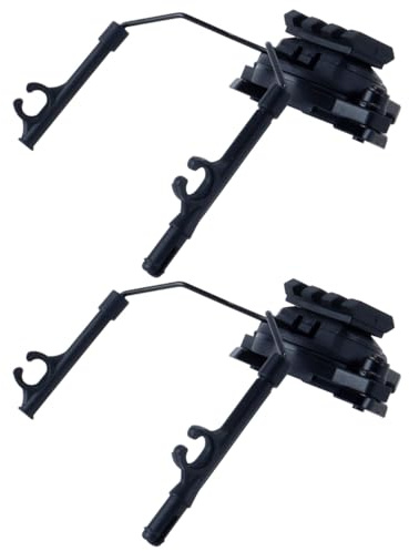 Hoite Gehörschutz-Headset, 360 ° drehbare, verstellbare Helm-Headset-Halterung für 19-21 mm Helmführungsschienen