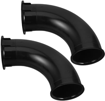 IWOWHERO 2pcs Acoustic Tubes Speaker Subwoofer Amp Sound Tube Subwoofer Terminal Vent Black