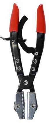 Ludom Hose Clamp Pliers Hose Pinch Off Plier Ratcheting Jaws Swiveling Universal for Cleaning Machine Drains, Auto Hoses, Radiator Pipes (8 Inches)