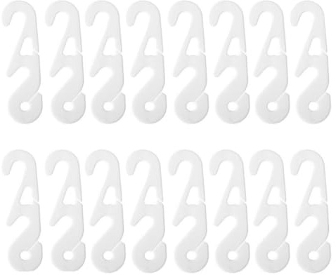 IWOWHERO Crochets d'Extension pour Masque S Lot de 30 Pièces Blanches Boucles Réglables pour Cordon de Masque Accessoires de Protection Auriculaire Pression des Oreilles Compatibles