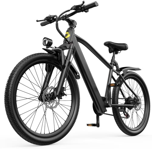 Eleglide 26 E Bike für Erwachsene, 7 Gang Elektrofahrrad mit Austauschbarem 36V 10Ah Akku, 25 km/h, 250W Motor, E-Bike für Städtische Pendler, Pedelec Citybike EBike für Erwachsene