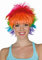 Mottoland Damen Perücke Kurzhaar Regenbogen Karneval Fasching Party