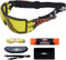 ToolFreak -Rip Out Occhiali di Protezione Sicurezza con Montatura e Lente Avvolgenti Resistente agli Urti e Imbottitura Schiuma Stile Sport Unisex, Giallo, Vg-20301 Rip-Out gialli