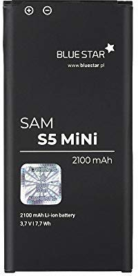 Bluestar Akku Ersatz kompatibel mit Samsung Galaxy S5 Mini 2100 mAh Austausch Batterie G800F