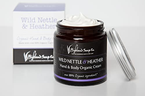 The Highland Soap Company Wild Nettle & Heather Hand & Body Cream 120ml - Intensively Nourishing & Restoring