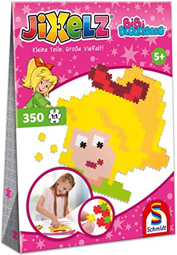 Schmidt Spiele 46106 Jixelz, Bibi Blocksberg, 350 Teile, Kinder-Bastelsets, Kinderpuzzle