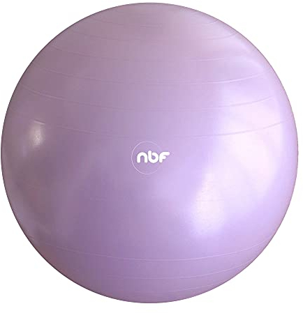 nbf Gymnastikball Schwangerschafts mit Pumpe 55cm 65cm 75cm Geburtsball für Schwangere und Geburt 65cm Flieder