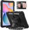 Timecity Tasche für Samsung Galaxy Tab S6 Lite, 10,4 Zoll 2024/2022/2020 mit Bildschirmschutz, Heavy Duty Shockproof Cover, (SM-P610/P613/P615/P619/P620/P625), 360 drehbarer Ständer, Schwarz