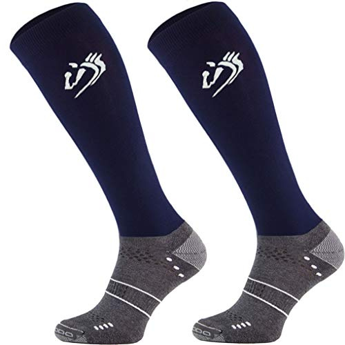 TODO Chaussettes d'équitation Comodo STJMT | Chaussettes respirantes | Vêtements équestres confortables et stylés