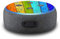 2er Set Folie Cover für intelligenten Smart Speaker Lautsprecher Aufkleber Schutzfolie Skin selbstklebend passgenau Klebefolie für Sprachassistent R137 (Nr. 29 Holz bunt)