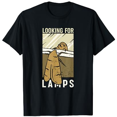 Motten Meme T-Shirt Moth Lamp T-Shirt