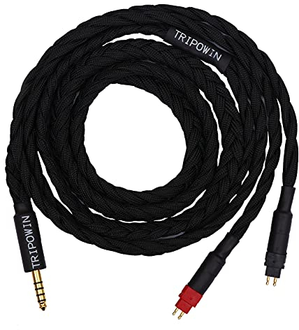 Linsoul Tripowin GranVia - Cavo di ricambio per cuffie OFC da HD650 a cavo per cuffie stereo TRRRS da 4,4 mm, per HD650/HD600/HD580/HD660S/Massdrop HD6XX/HD58X Jubilee (2 m)