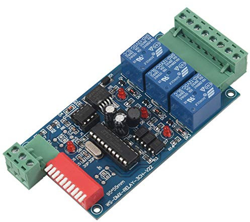 3 Channel 5A DMX512 Controlled Relay Switch Kit DIY Converter Dimmer Relay