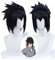Bokerom Anime Sasuke Uchiha Cosplay Perücke, schwarz Kurzhaar Perücken Hitzebeständige synthetische Halloween Kostüm Party Perücken