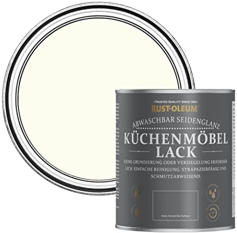Rust-Oleum Off White Scrubbable Kitchen Cupboard Paint in Satin Finish - Antique White 750ml