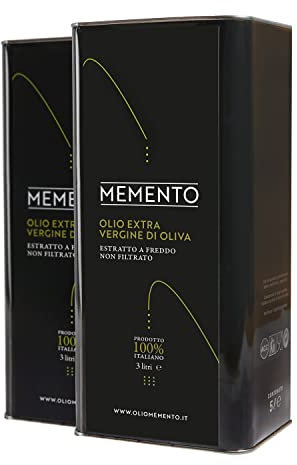 MEMENTO - Olio Extra Vergine d'oliva - Estratto a freddo - Non Filtrato - 100% Italiano - 3litri (2)