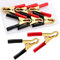 VooGenzek 6 Pezzi 50A Cip a Coccodrillo, Pinze per Cavi Batteria, Morsetti a Coccodrillo in Rame, Morsetti a Coccodrillo Isolati, per Cavi Batteria Auto (80 mm, Rosso + Nero)