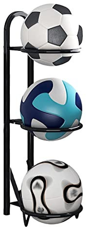 RIFWOVE Ball Storage Trolley, Sports Equipment Storage Organizer, Organizer Holder For Basketballs, Strong Load-bearing Capacity, Simple Installation, Paint-baking Process